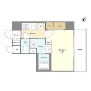 東京都江東区永代2【マンション】の間取り