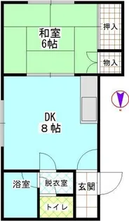 コーポパル【1階】の間取り