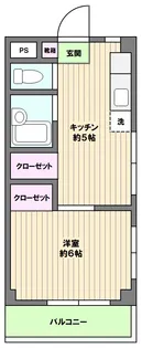 第6ハイツSS【3階】の間取り