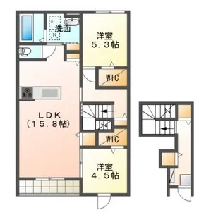 徳島県徳島市佐古二番町【アパート】の間取り