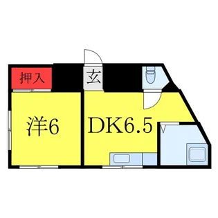 第二アルプスハイツ【2階】の間取り