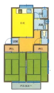 青木ハウス【1階】の間取り