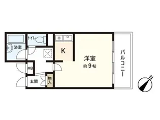 ビレッジヒル【2階】の間取り