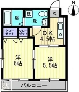 クレセール錦町【4階】の間取り