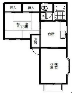 メゾンド・じゅん【1階】の間取り