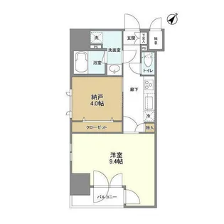 コードテラス東日本橋【10階】の間取り