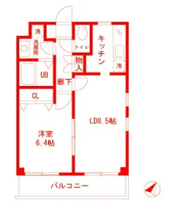 フォレストI【2階】の間取り