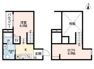 Rifugio大江【1階】の間取り