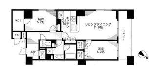 レジディア日本橋馬喰町【4階】の間取り