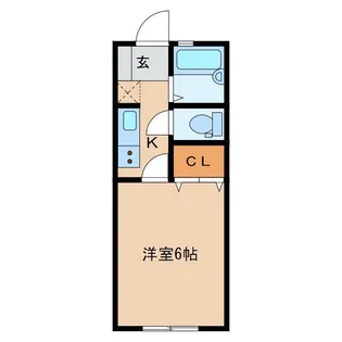 クレスト冬頭【1階】の間取り