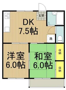 サンハイツ【2階】の間取り