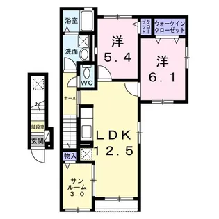 ウィステリアガーデン【2階】の間取り