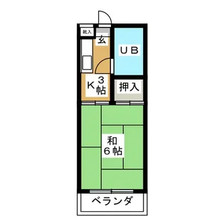 富士レイホービル第2【4階】の間取り