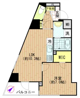 東京都新宿区中落合3【マンション】の間取り