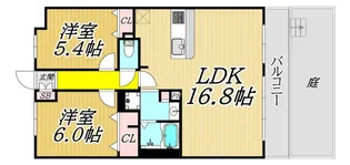 ザクシフ【1階】の間取り