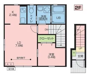 エル・アルビオG棟【2階】の間取り