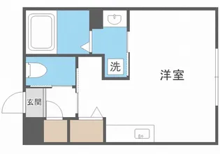 JeekBlau豊平【4階】の間取り
