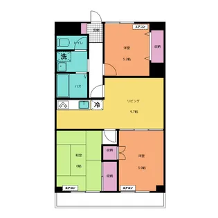 PARK MODERN 西葛西【3階】の間取り