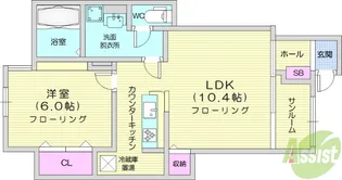 レジデンス上條【1階】の間取り