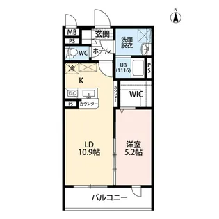 LegrandII(ルグラン2)【2階】の間取り