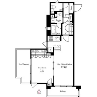 東京都大田区東矢口3【マンション】の間取り