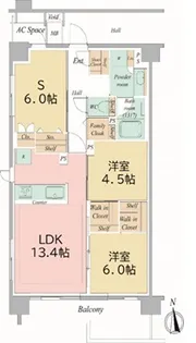 イニシア西日暮里【2階】の間取り