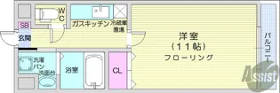 アニバーサリー第九木町通【2階】の間取り