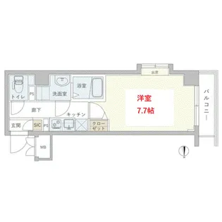 ガラ・シティ大崎【2階】の間取り