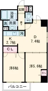 ロイヤル笹塚【4階】の間取り