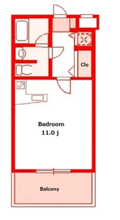 メゾンクレールII【2階】の間取り