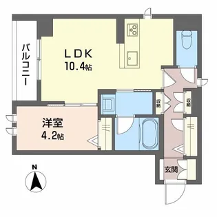 エルドール鉄砲町東【2階】の間取り
