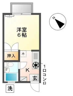 ハイマ-ト福森3【1階】の間取り