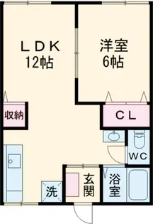 御殿山コーポ【1階】の間取り