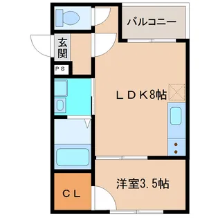 ランコントルIII【3階】の間取り