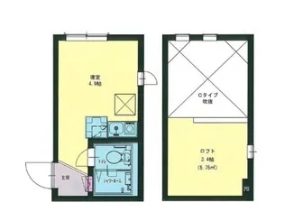 フロンティア星川【1階】の間取り