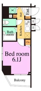 プリズムスクエア本駒込【10階】の間取り