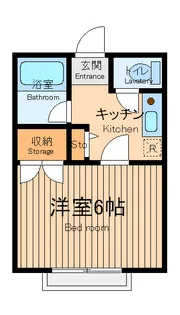 メゾンワカバ【1階】の間取り
