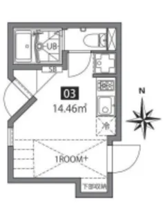 四谷アパートメントE【1階】の間取り