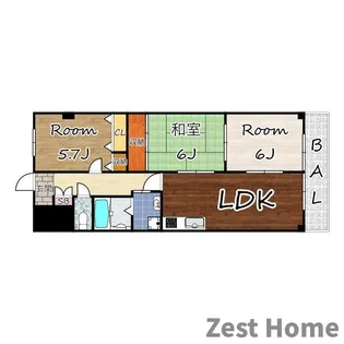 ローヤルシャトー立花【3階】の間取り