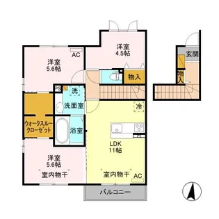 グロリア【2階】の間取り