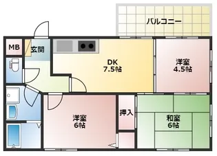 ピアウエスト西明石【5階】の間取り