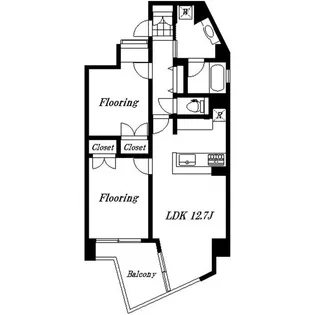 エス・バイ・エルマンション下北沢【6階】の間取り