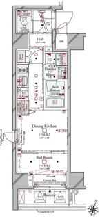 コンシェリア横濱 <SHINKOYASU>【9階】の間取り