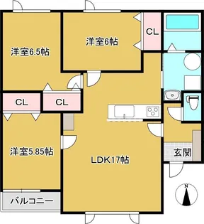 ALPHAIII【2階】の間取り