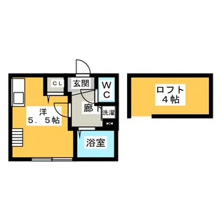 アザーレ・クオンランド駅前【2階】の間取り