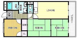 エステート松葉春日【3階】の間取り