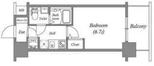 アドバンス新大阪ラシュレ【6階】の間取り