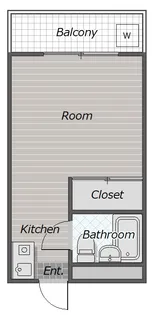 アヴァンセ弁天【2階】の間取り