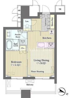 パークコート文京小石川ザ・タワー【16階】の間取り
