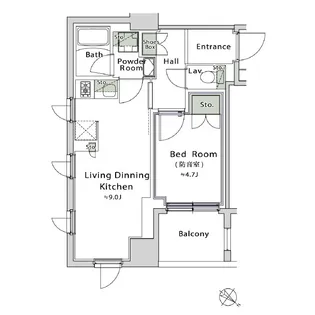 プレイ江古田【4階】の間取り